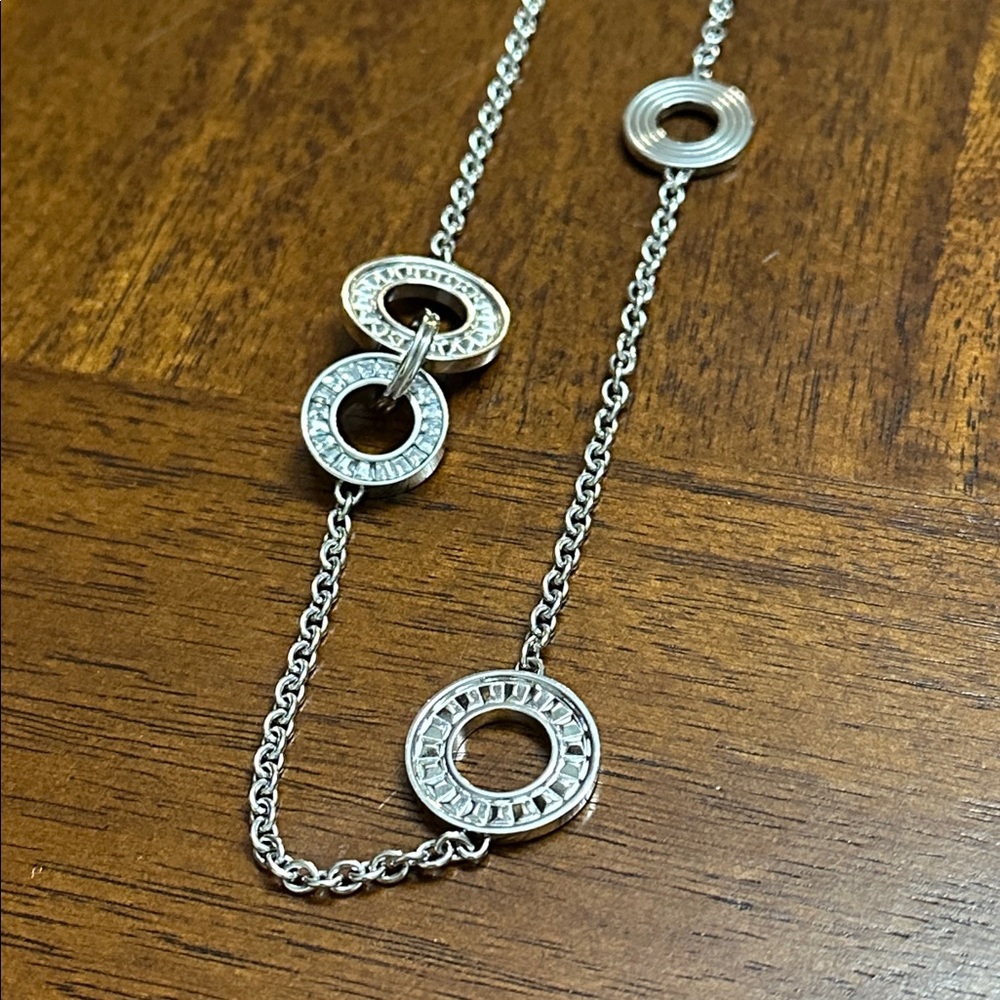 Calvin Klein Silver Necklace with Circular Details - Picture 2 of 6